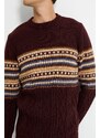 Koton Men's Burgundy Sweater