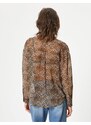 Koton Leopard Patterned Shirt Long Sleeve Buttoned