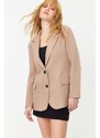 Trendyol Mink Regular Lined Woven Blazer Jacket