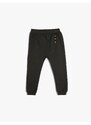 Koton Jogger Sweatpants with Button Detailed Waist, Elastic Cotton.