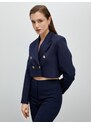 Koton Buttoned Crop Blazer Jacket Double Breasted