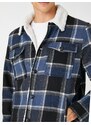 Koton Jacket with Pockets Collar Detailed Check