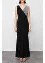 Trendyol Black Long Stylish Evening Dress