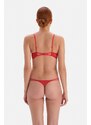 Dagi Red Lace String Detailed Thong Panties