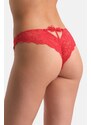 Dagi Red Back Low-cut Lace Brazilian Panties