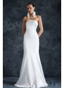 Trendyol Bridal White Fish Knitted Long Wedding/Wedding Evening Dress