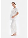 Dagi White Modal Maternity Pajama Bottoms