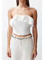 Trendyol Bridal White Bodice Detailed Woven Bustier