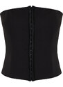 Trendyol Black Polyviscon Fitted Bustier