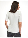 Orsay Bílé dámské tričko s krajkou - Dámské