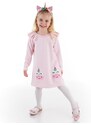 Denokids Cowcorn Unicorn Thick Pink Girls' Dress