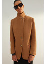 Trendyol Camel Limited Edition Regular Lined Woven Blazer Jacket