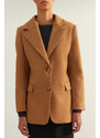 Trendyol Camel Limited Edition Regular Lined Woven Blazer Jacket