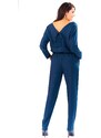 Infinite You Woman's Jumpsuit M142 Navy Blue