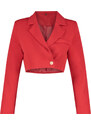 Trendyol Red Crop Woven Lined Jacket