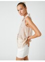 Koton Embroidered Sleeveless Shirt