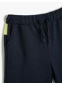 Koton Tie Waist Shorts with Pockets Contrast Color