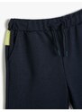 Koton Tie Waist Shorts with Pockets Contrast Color