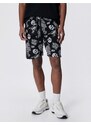 Koton Lace Waist Shorts Skull Printed Pocket Detailed Slim Cut