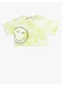 Koton Oversize Smileyworld T-Shirt Licensed Batik Pattern