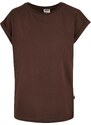 UC Ladies Dámské organické tričko s prodlouženým ramenem hnědé