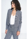 Nife Woman's Blazer Z52 Navy Blue