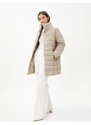 Koton Puffer Coat High Neck Snaps Relax Fit