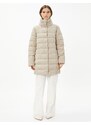 Koton Puffer Coat High Neck Snaps Relax Fit