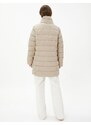 Koton Puffer Coat High Neck Snaps Relax Fit