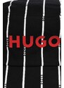 Dětská bavlněná čepice HUGO černá barva