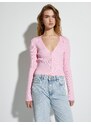 Koton Crop Cardigan Knitwear Ribbed Long Sleeve