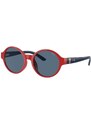 Dětské sluneční brýle Polo Ralph Lauren červená barva, 0PP9508U
