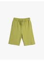 Koton Tie Waist Shorts Basic Pocket Cotton Cotton