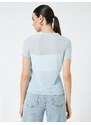 Koton See-through T-shirt with Stone Detailed Short Sleeves.