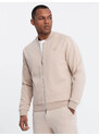 Ombre Men's jacquard knit jacket + pants set