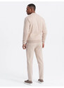 Ombre Men's jacquard knit jacket + pants set