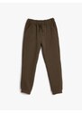 Koton Basic Jogger Sweatpants with Tie Waist, Pockets.