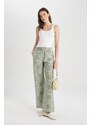 DEFACTO Wide Leg Patterned Comfortable Trousers