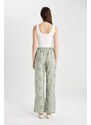 DEFACTO Wide Leg Patterned Comfortable Trousers