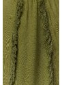 Trendyol Khaki Maxi Woven Tassel Skirt