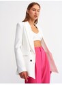 Dilvin 6921 Blazer Jacket-ecru