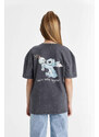 DEFACTO Oversize Fit Lilo & Stitch Licensed Short Sleeve T-shirt