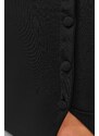 Trendyol Curve Black Button Detailed Midi Knitted Skirt