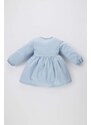 DEFACTO Baby Girl Long Sleeve Twill Dress