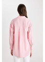 DEFACTO Relax Fit Shirt Collar Long Sleeve Tunic