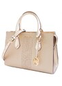 Michael Kors kabelka Sheila medium vegan leather pale gold zlatá