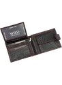 Pánská kožená peněženka Wild 125602B černá / červená