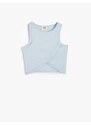 Koton Basic Undershirt Asymmetric Cut Round Neck