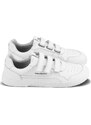 BeLenka Barefoot tenisky Barebarics Zing Velcro - All White - Leather