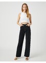 Koton Color Block Jeans Straight Leg - Nora Jean